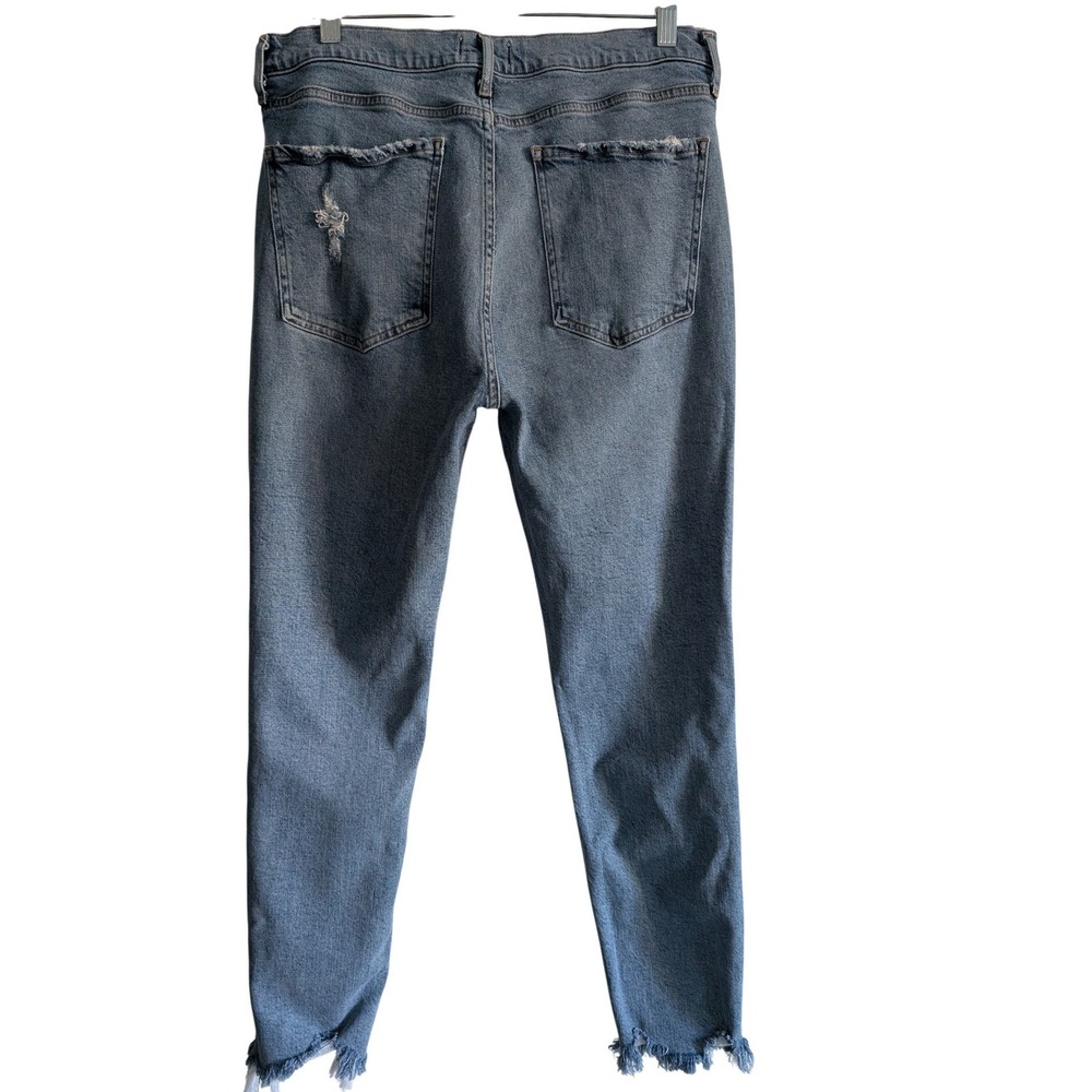 AGOLDE Nico High Rise Slim‎ Rooted Distressed Raw Hem Jeans Women's 32 - Picture 3 of 16